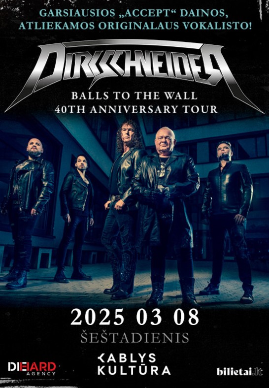 Dirkschneider - Balls To The Wall 40th Anniversary Tour - Vilnius