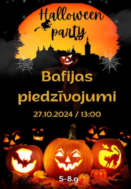 Halloween Party Bafijas piedzīvojumi 5-8 g.v. bērniem