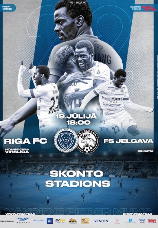 Tonybet Virslīgas FC Riga Mājas Spēles. Riga FC - FC JELGAVA