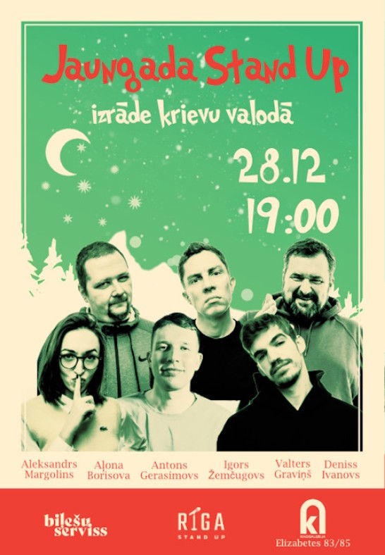 Riga Stand Up New Year izrāde krievu valodā (RU)