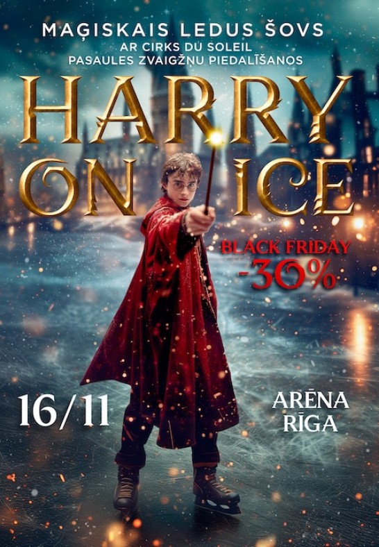 Maģiskais Ledus šovs Harry on Ice ar Cirks du Soleil pasaules zvaigžņu piedalīšanos